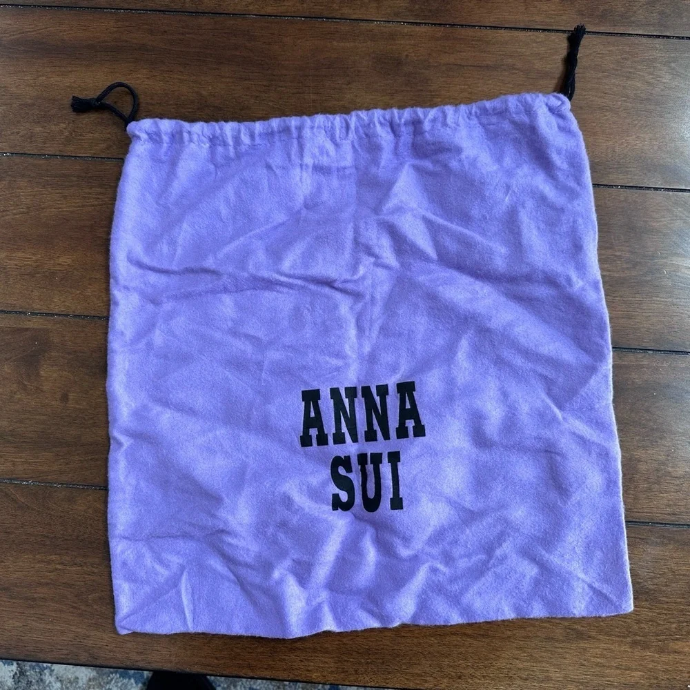 Anna Sui purple drawstring dust bag - Picture 2 of 2